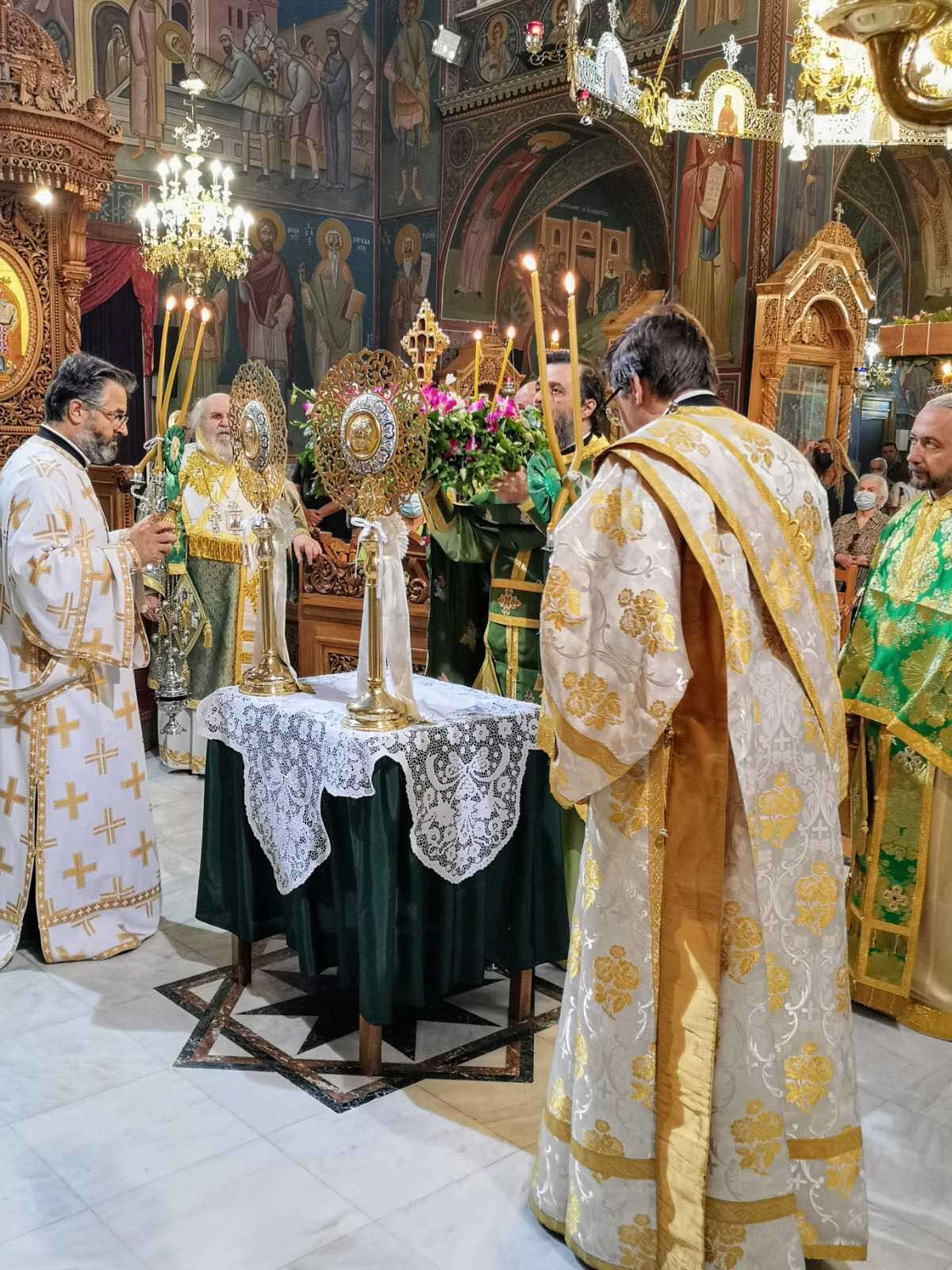 Η ΥΨΩΣΙΣ ΤΟΥ ΤΙΜΙΟΥ ΣΤΑΥΡΟΥ ΣΤΟΝ ΙΕΡΟ ΝΑΟ ΑΓΙΟΥ ΔΗΜΗΤΡΙΟΥ ΝΕΑΣ ΕΛΒΕΤΙΑΣ -ΒΥΡΩΝΟΣ